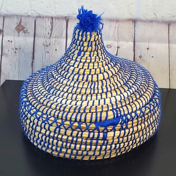 Authentic Handmade Woven Tweed Knit Mexico Mexican Tortilla Basket Holder 10" - Picture 9 of 11